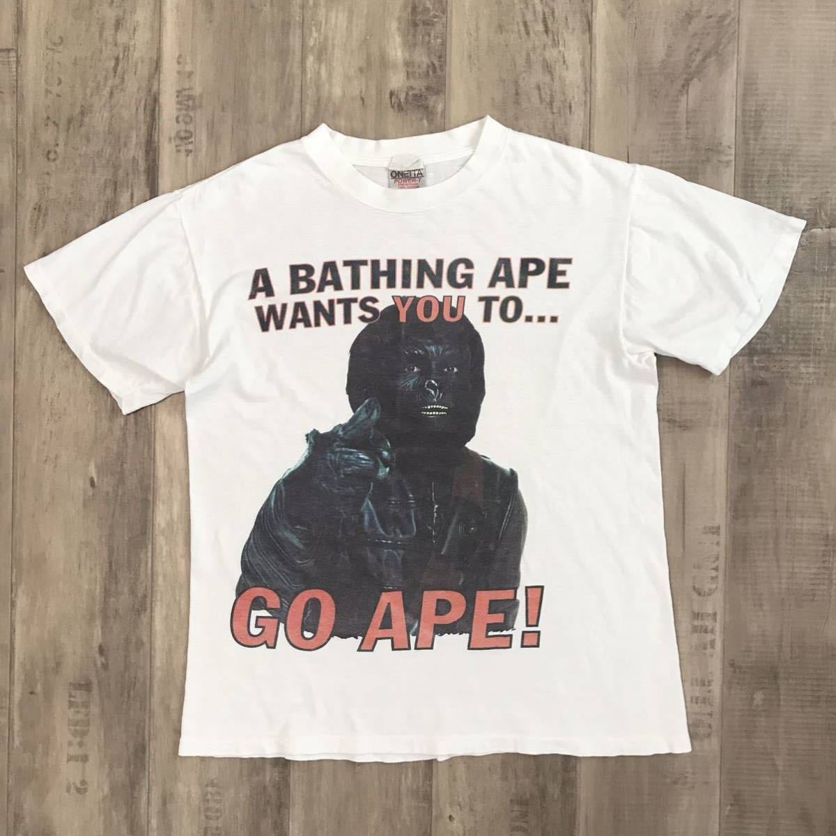 ★激レア★ 初期 猿の惑星 GO APE Tシャツ Mサイズ oneita a bathing ape BAPE 裏原宿 90s エイプ ベイプ nigo vintage nowhere d82