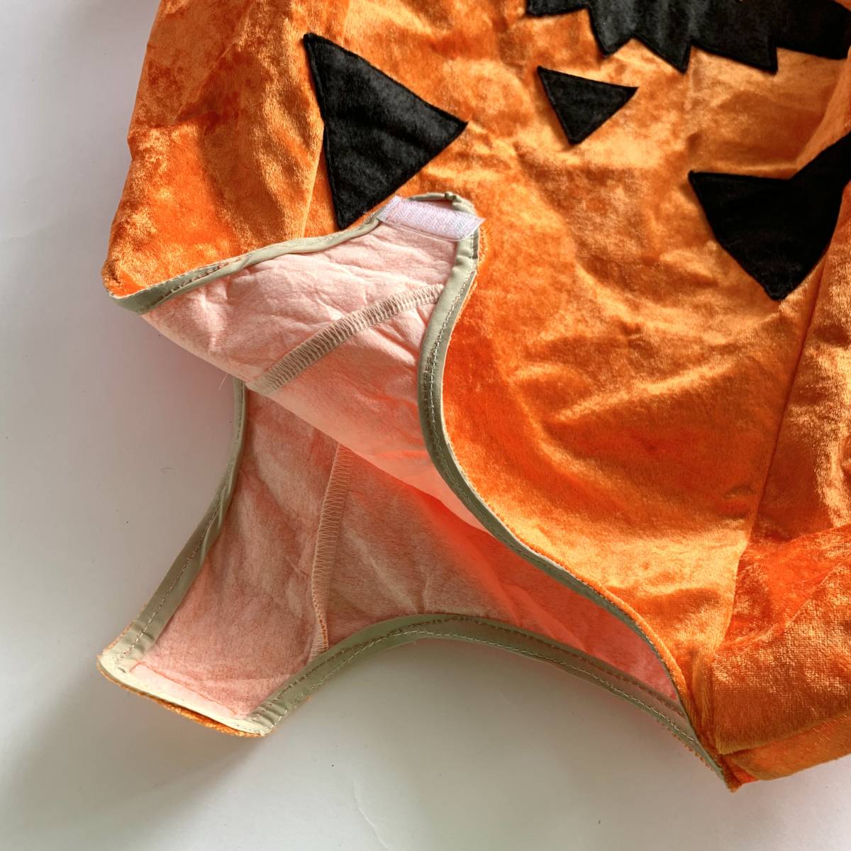 ハンドメイド ハロウィン キッズコスチューム かぼちゃ ジャコランタン ハロウィンアイテム 110センチ  フルセットの画像10