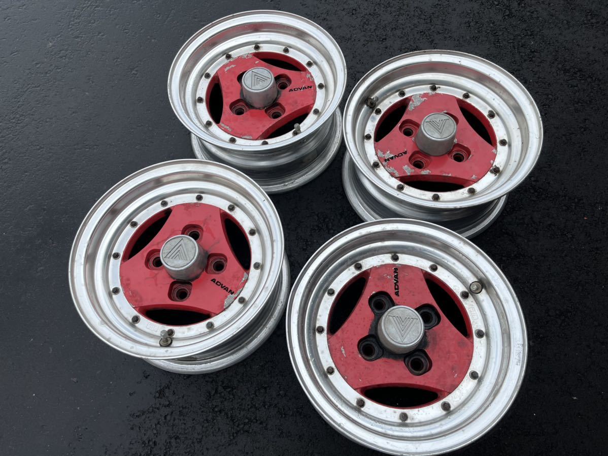 当時物 旧車 ADVAN アドバン 6J 13インチ オフセット+6
