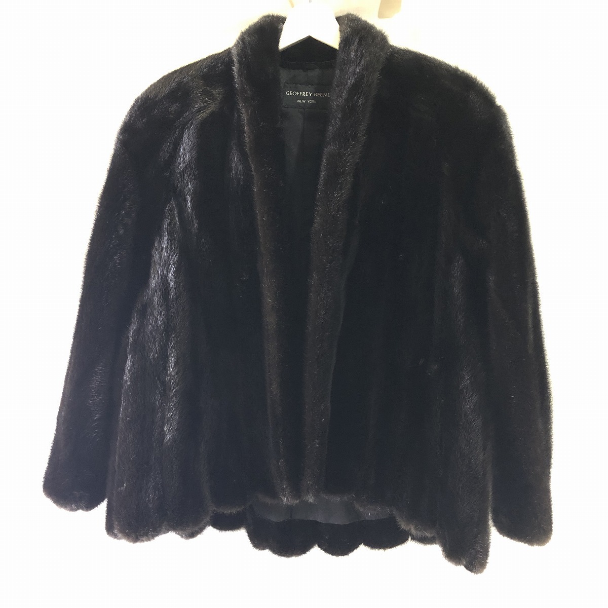GEOFFREY BEENE ジェフリービーン ショート丈 ミンクファーコート M~L
