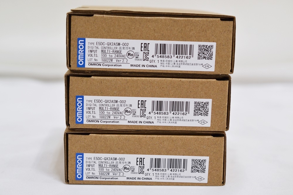◇未使用!オムロン 温度調節器(デジタル調節計)E5DC-QX2ASM-002 ×3