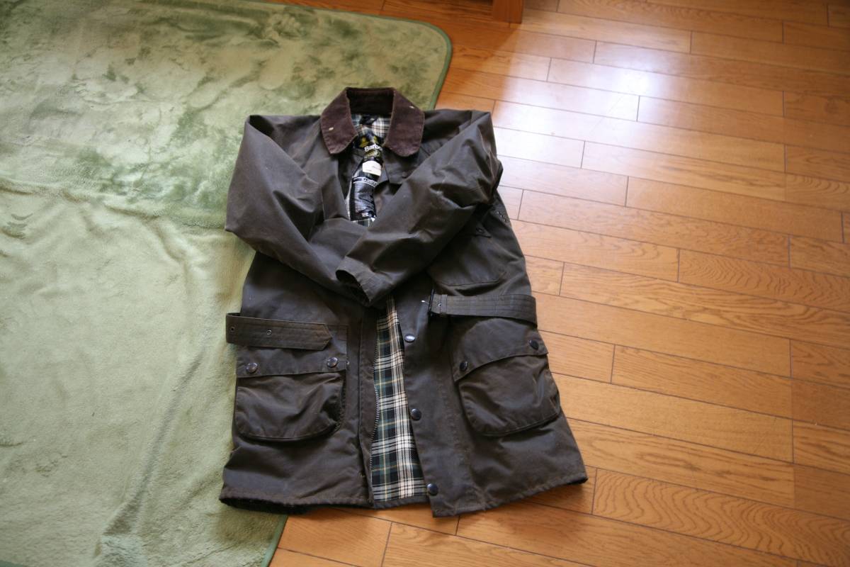 barbour solway zipper サイズ34 ビンテージ 3ワラント バブアー ソル