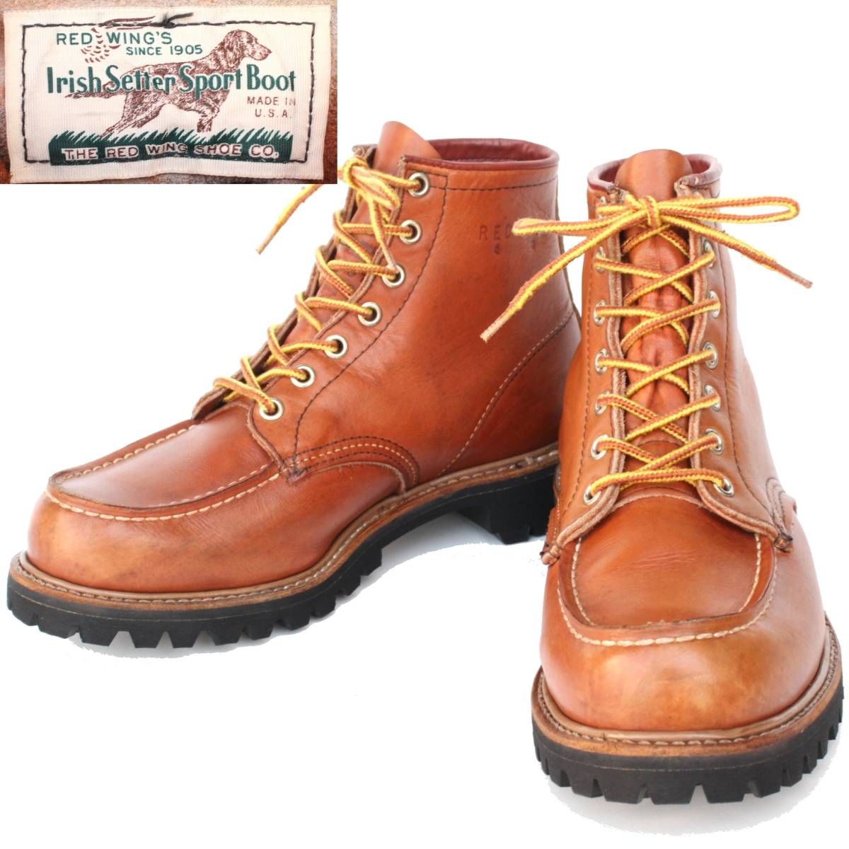 21560)美品オールド88年製REDWING8175レッドウィング7E約25cm (旧四角