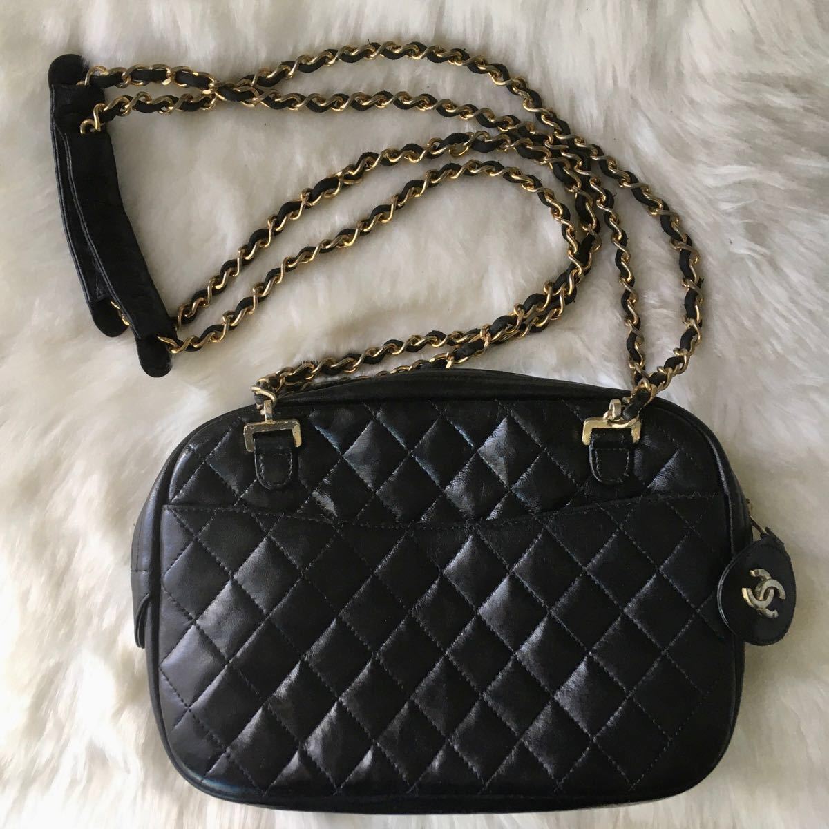 バッグ CHANEL チェーンショルダーバッグ 黒の通販 by わんぱくワンサ