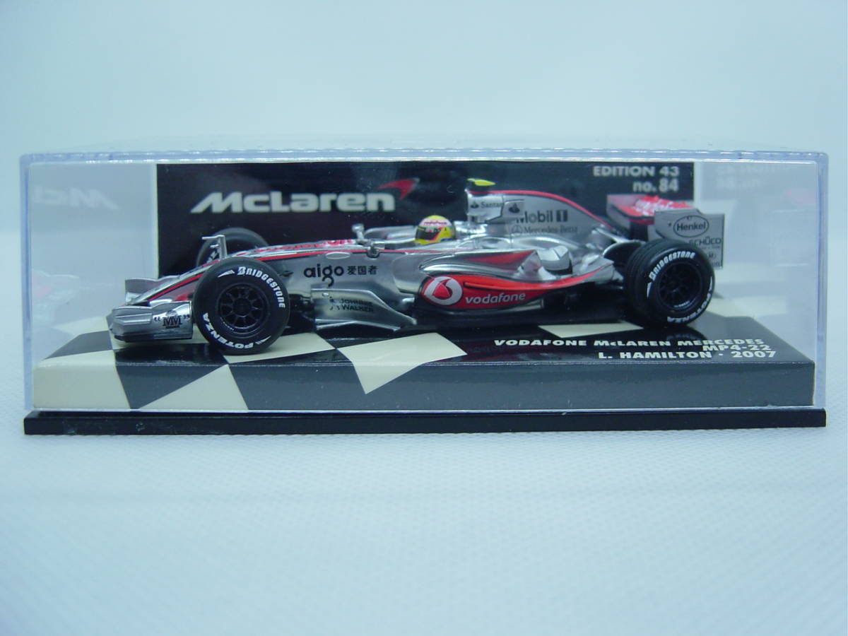 送料300円～ MINICHAMPS 1/43 McLaren MP4-22 #2 L.HAMILTON マクラーレン ルイス・ハミルトン_画像1