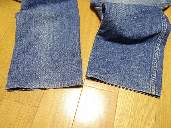 80年代 ビンテージ USA製 LEVIS リーバイス 517 W33 L31 ジーンズ ベルボトム デニム オレンジタグ ヒゲ 縦落ち 当時物の画像7