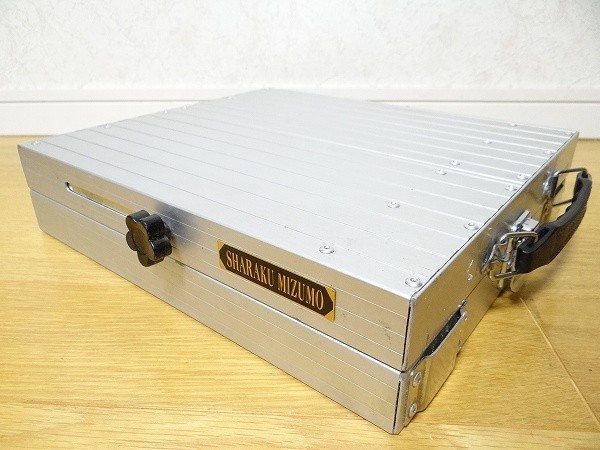 希少 80年代 ビンテージ 写楽 アルミ釣台 みずも ミニDX 重量2.7kg ヘラ台 当時物_画像5