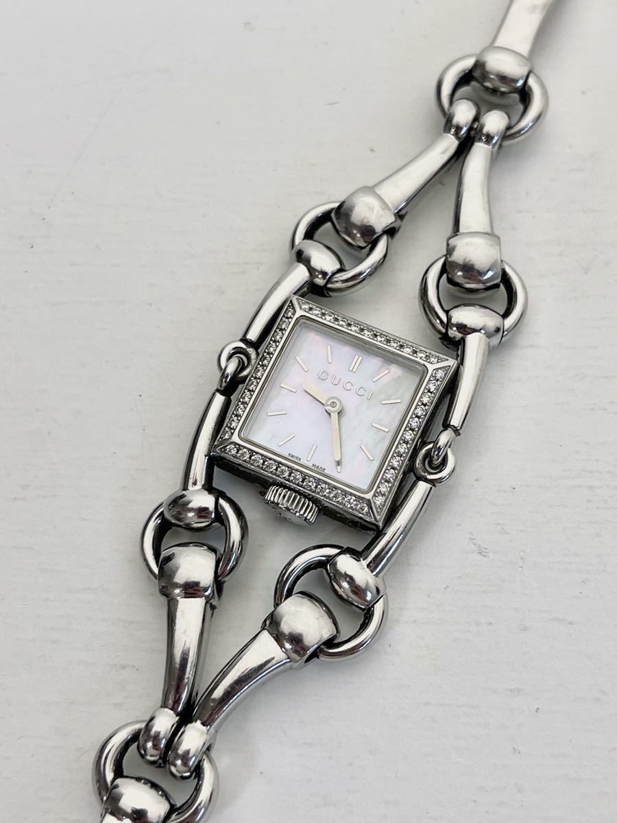 美品 グッチ GUCCI 腕時計 シニョーリア 116.5 クォーツ SS