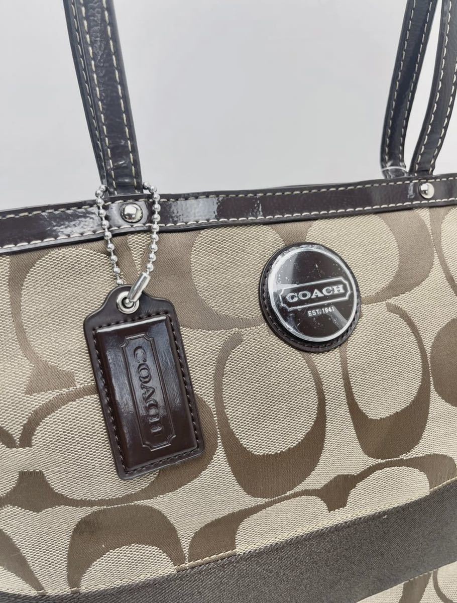 新品 コーチ COACH トートバッグ 肩掛け シグネチャー f686 4