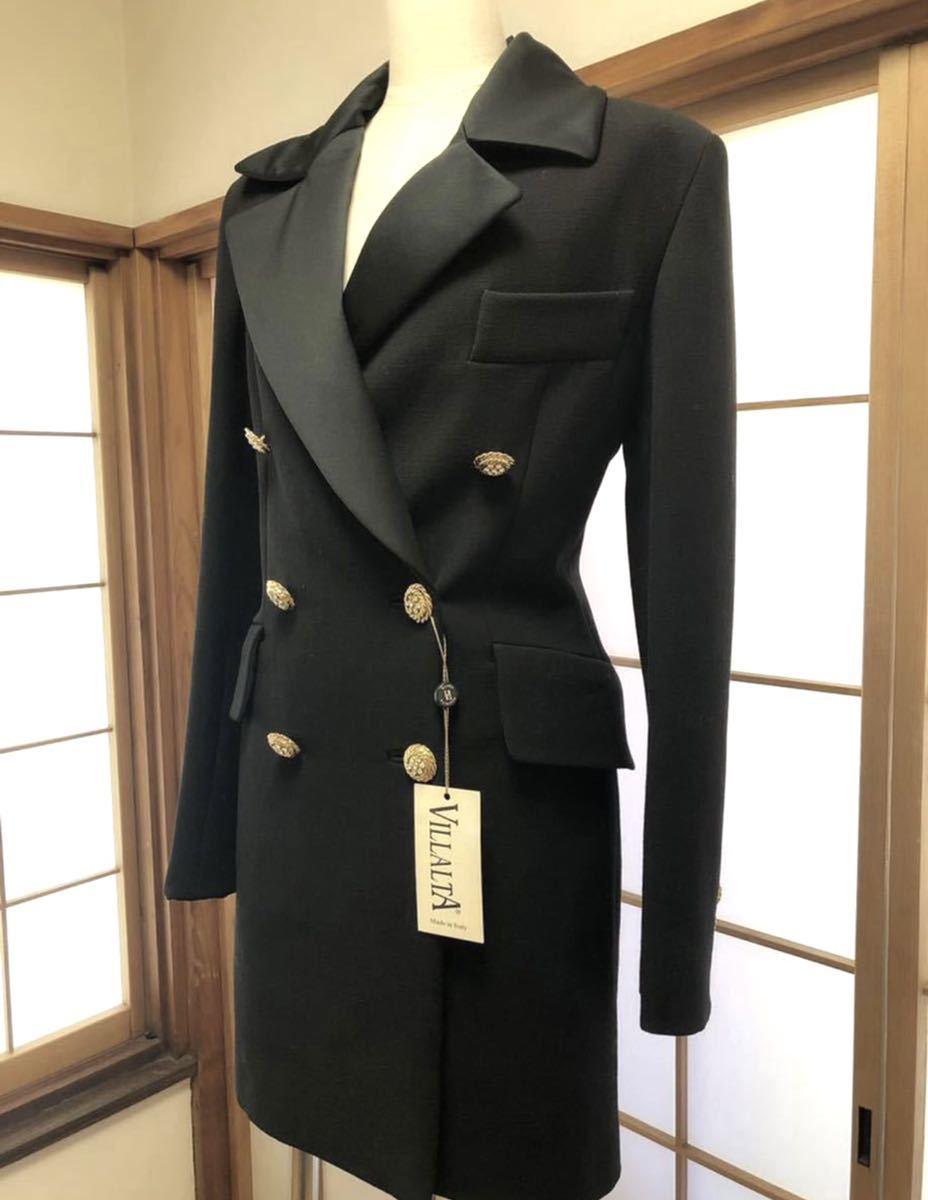 未使用 VILLALTA 高級コート ジャケット イタリア製 ウール Sサイズ