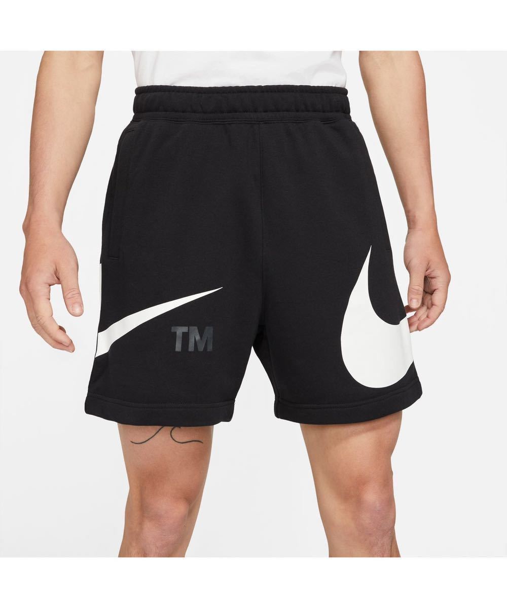  новый товар L размер NIKE AS M NSW SWOOSH FT SHORT Nike NSWsushuFT шорты тренировочный шорты черный 