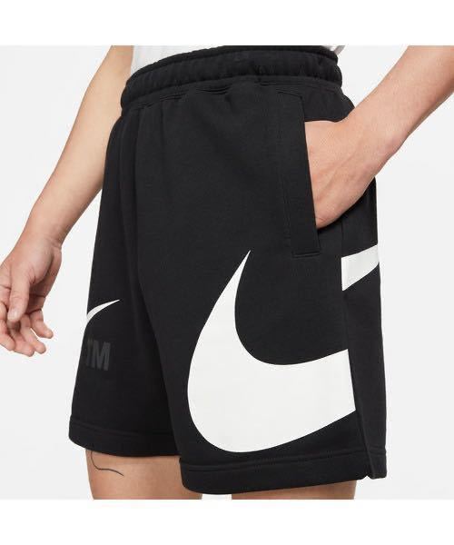  новый товар L размер NIKE AS M NSW SWOOSH FT SHORT Nike NSWsushuFT шорты тренировочный шорты черный 