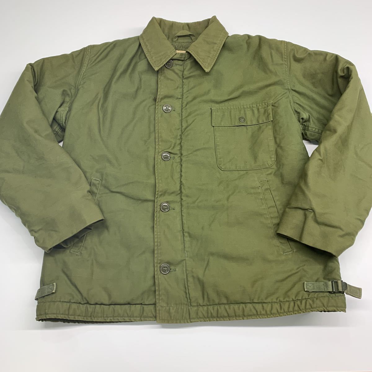 米軍実物 A-2 デッキジャケット アメリカ軍 vintage U.S.NAVY LARGE
