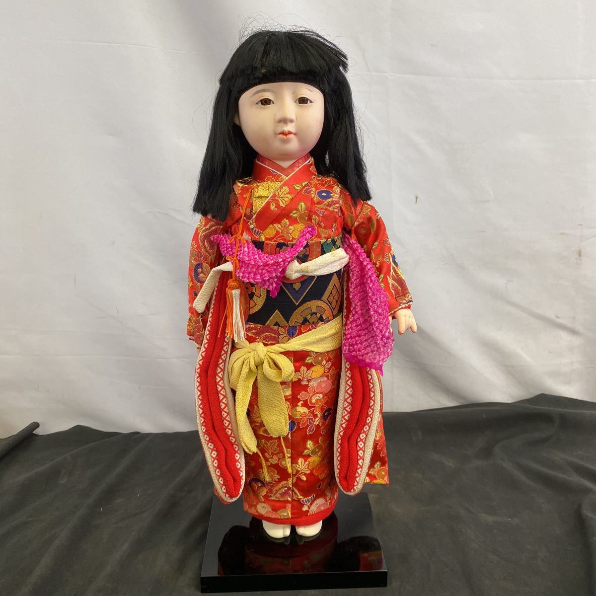 市松人形 着物 日本人形 古い人形 女の子 16号 アンティーク 
