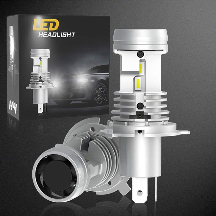 DM/DL50系 スクラムバン 日本光軸仕様 H4 LEDヘッドライト Hi/Lo 6800LM 40W 6500ケルビン 車検対応 防水カバー対応_画像2