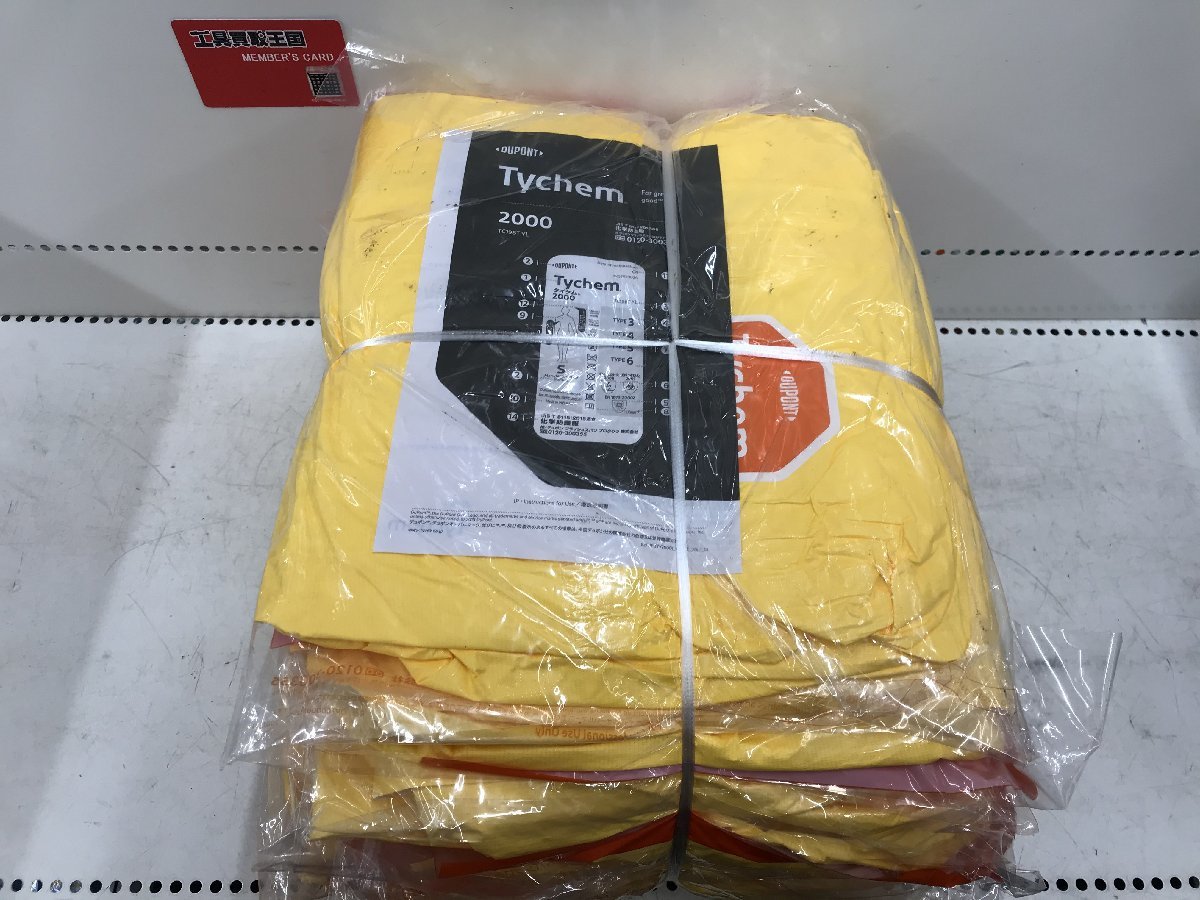 【未使用品】デュポン タイケム2000 化学防護服 黄色 サイズ：XXL TC198T YL 10着セット IT34O1A1TZ7O_画像3