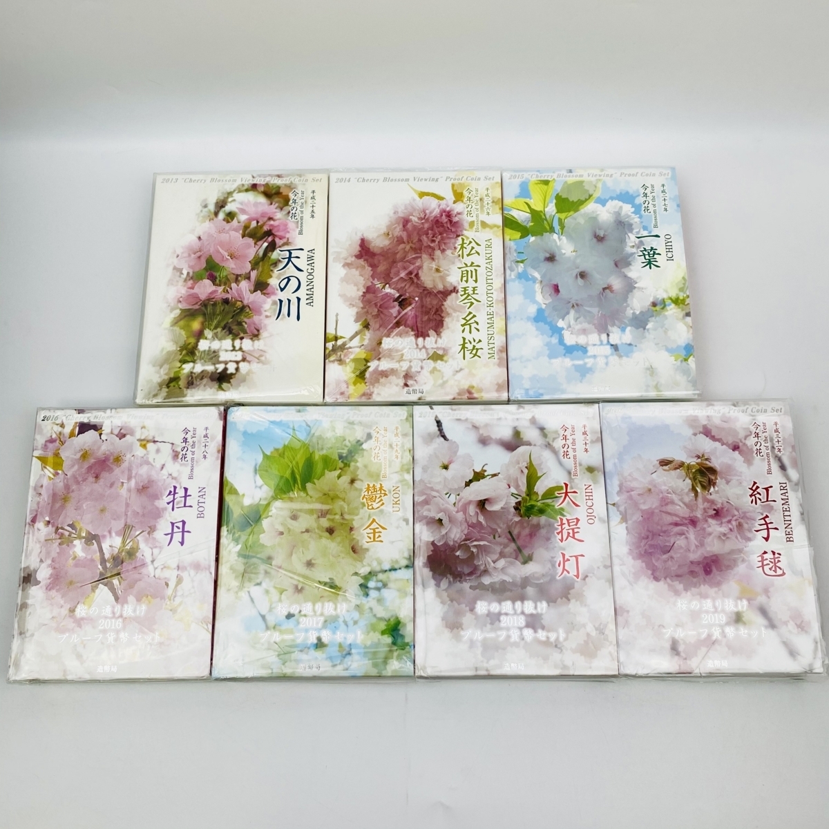 桜の通り抜けプルーフ貨幣セット 平成 2006~2019年 14点コンプリート