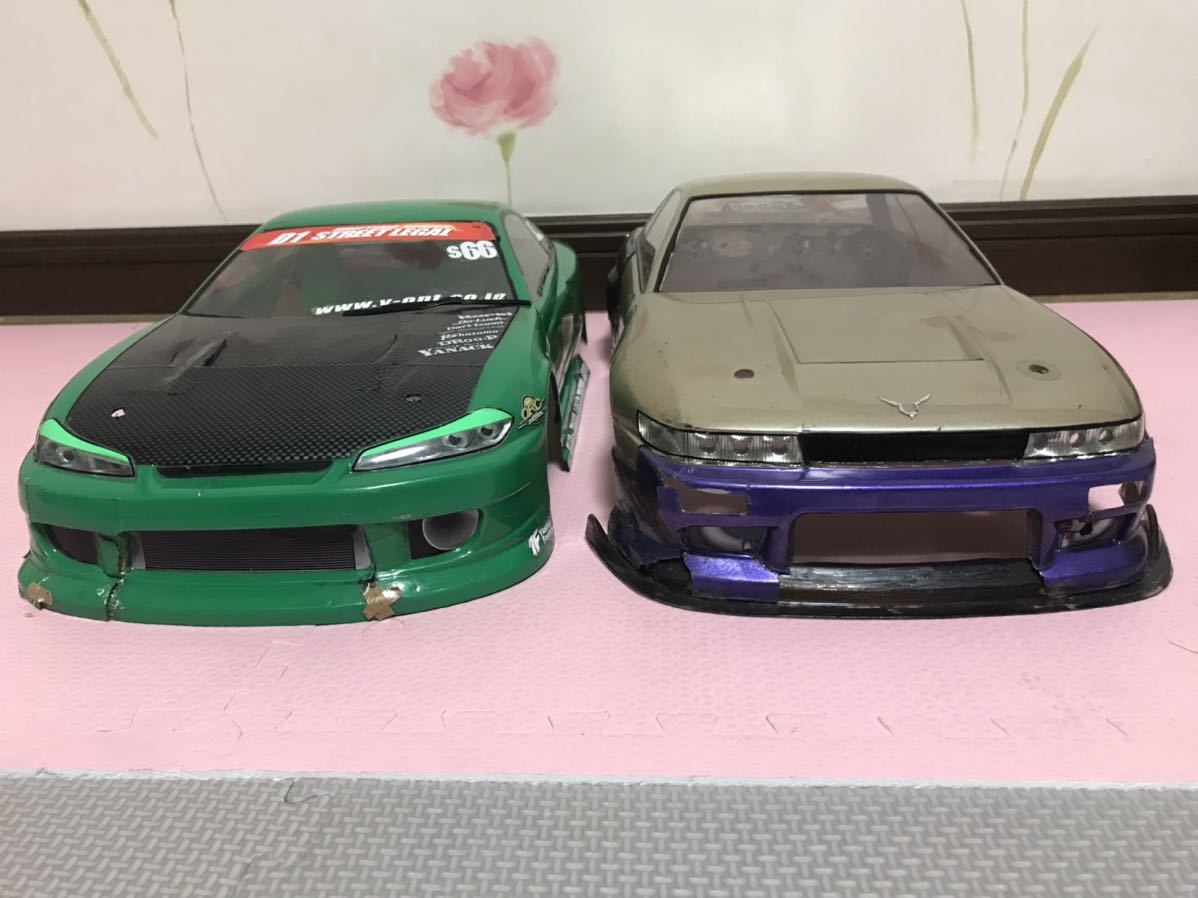 送料無料 1/10 コテコテのドリ車 ラジコンボディセット 日産 送料無料 1/10 コテコテのドリ車 ラジコンボディセット 日産