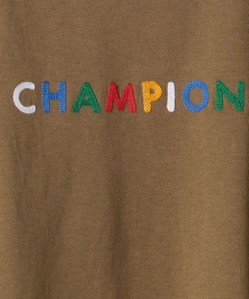  new goods 18982 130cm Brown Champion girls Champion multi Logo long sleeve One-piece tunic Junior Kids child woman 