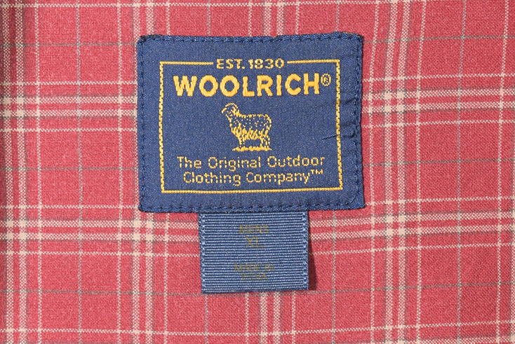 【送料無料】 ウールリッチ アウトドア コットン チェック柄 長袖シャツ カジュアルシャツ メンズXL WOOL RICH 大きいサイズ 古着 CA0910