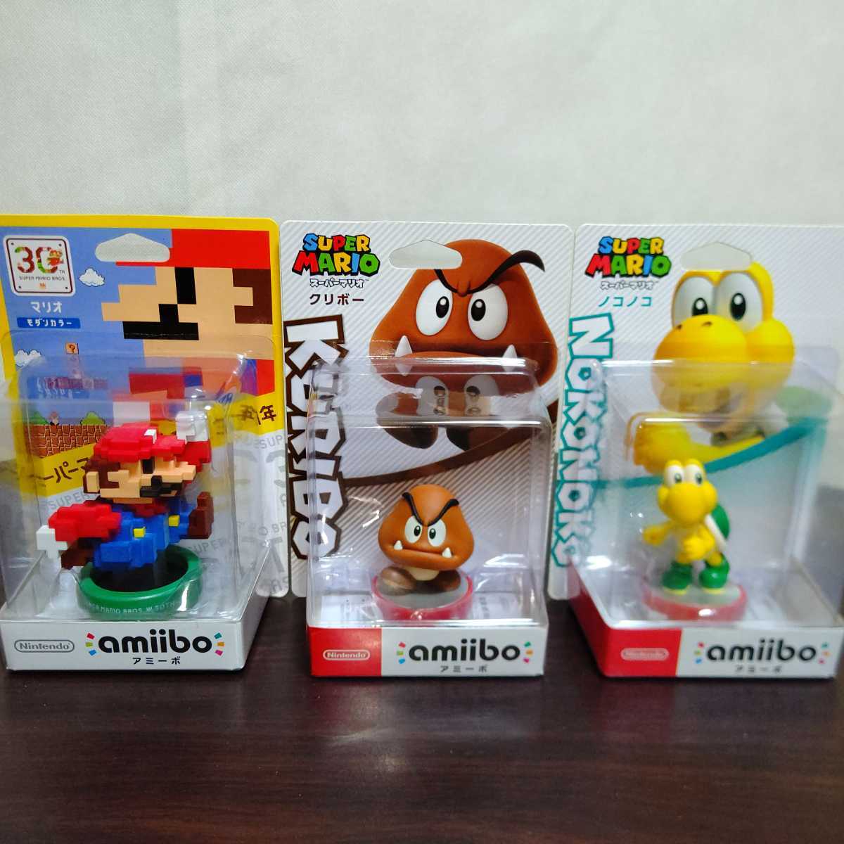 amiibo ノコノコ クリボー マリオ モダンカラー 3体セット 新品 amiibo ノコノコ クリボー マリオ モダンカラー 3体セット 新品