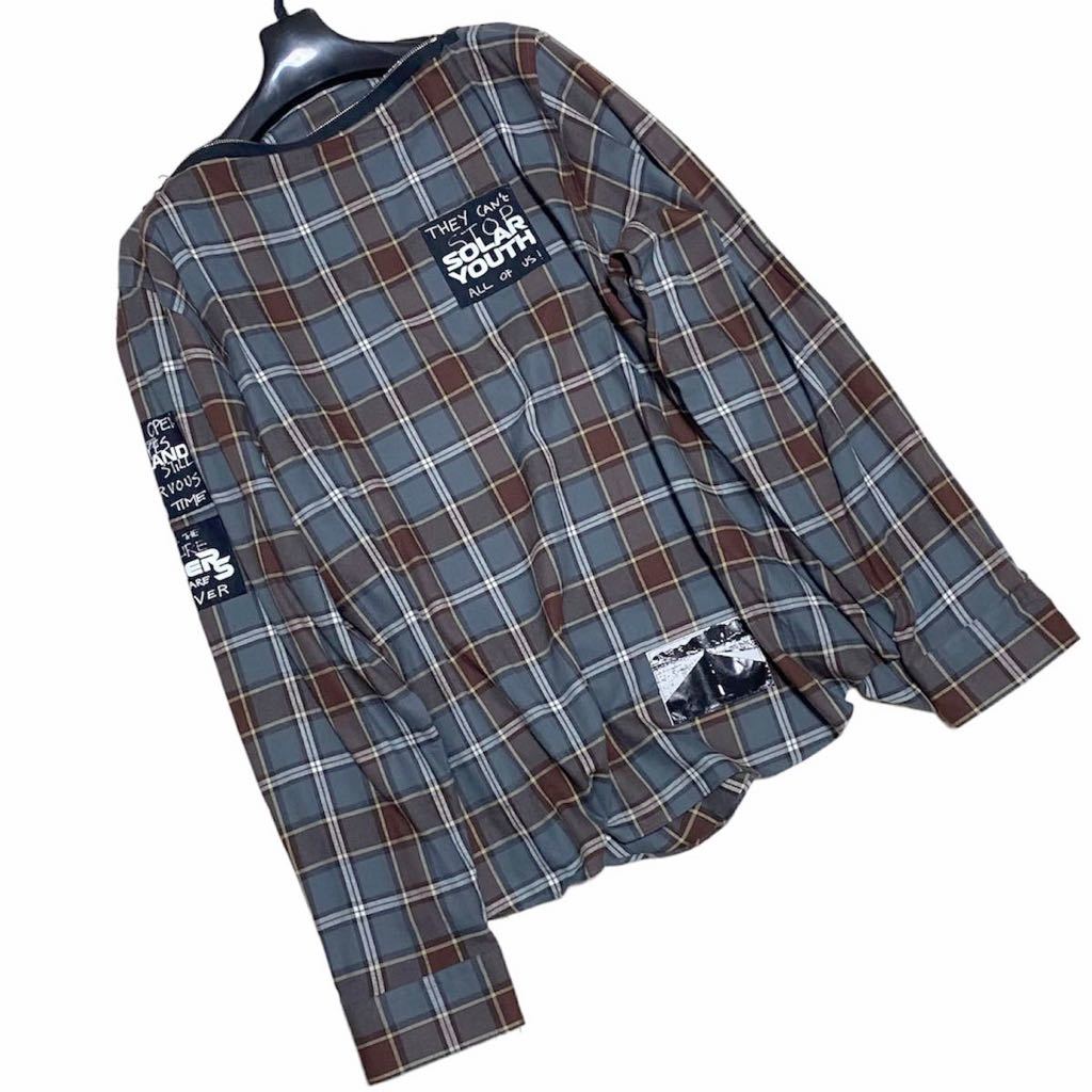 新品】即決 RAF SIMONS ラフシモンズ 20FW パッチ パンク シャツ