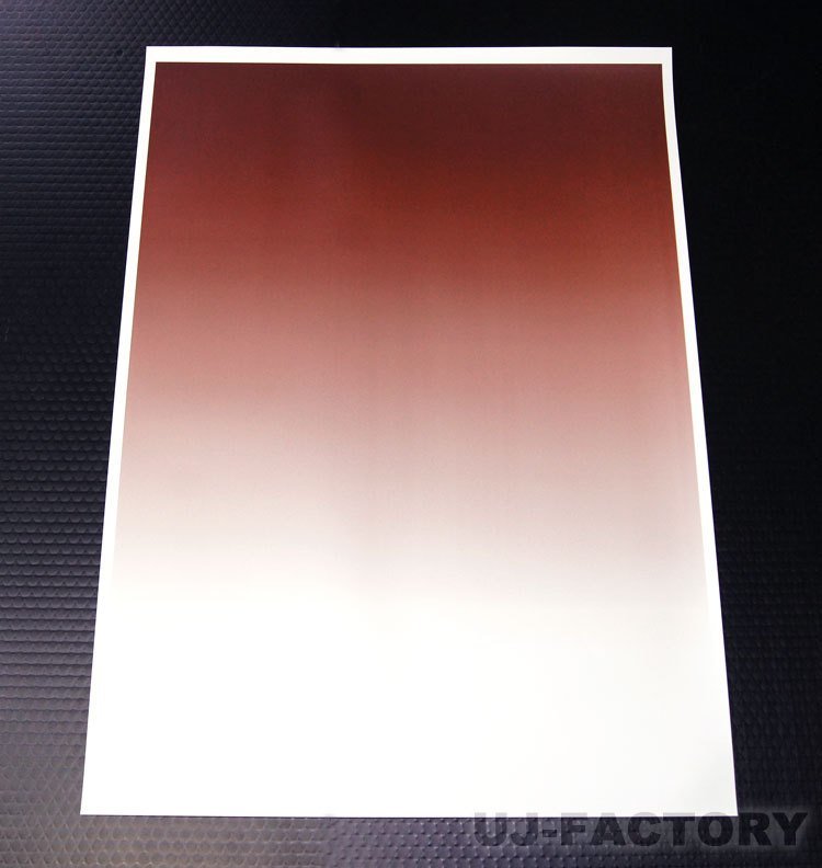 [ professional background paper . Insta .. image!]* gradation paper / Brown ( tea )*W:800mm×H:1100mm/ water-repellent PP processing finishing 
