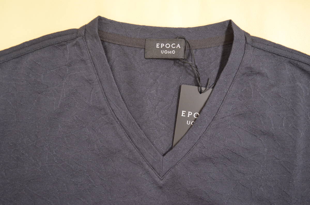 新品未使用　タグ付き 　男性 メンズ 半袖Tシャツ　EPOCA UOMO　エポカ 　Ｖネック半袖Tシャツ　50（LL）サイズ　送料無料_画像4
