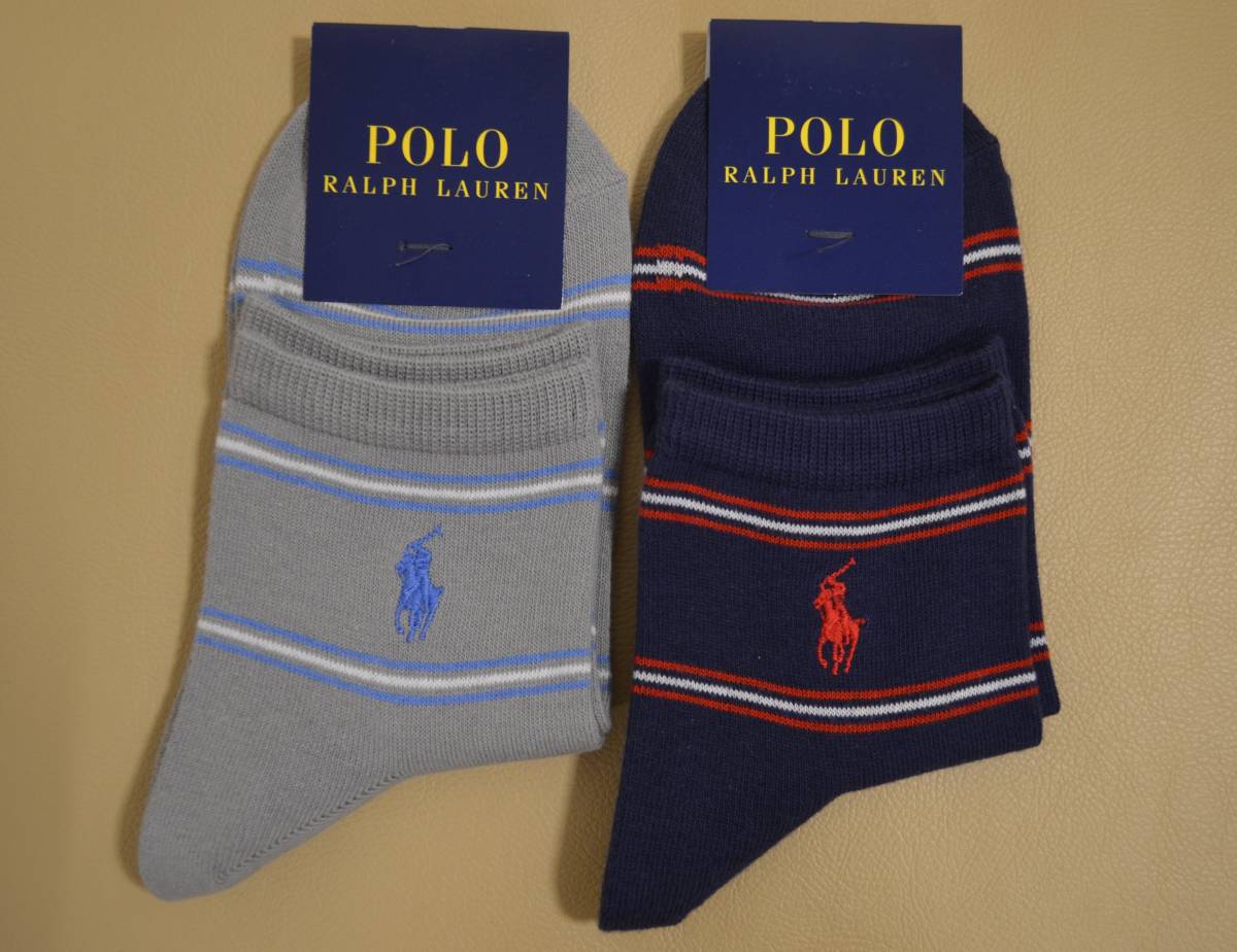 新品　未使用 　タグ付き　女性　POLO RALPH LAUREN 　ポロ ラルフローレン　綿混アンクル丈ソックス　２足セット　　送料無料 _画像1