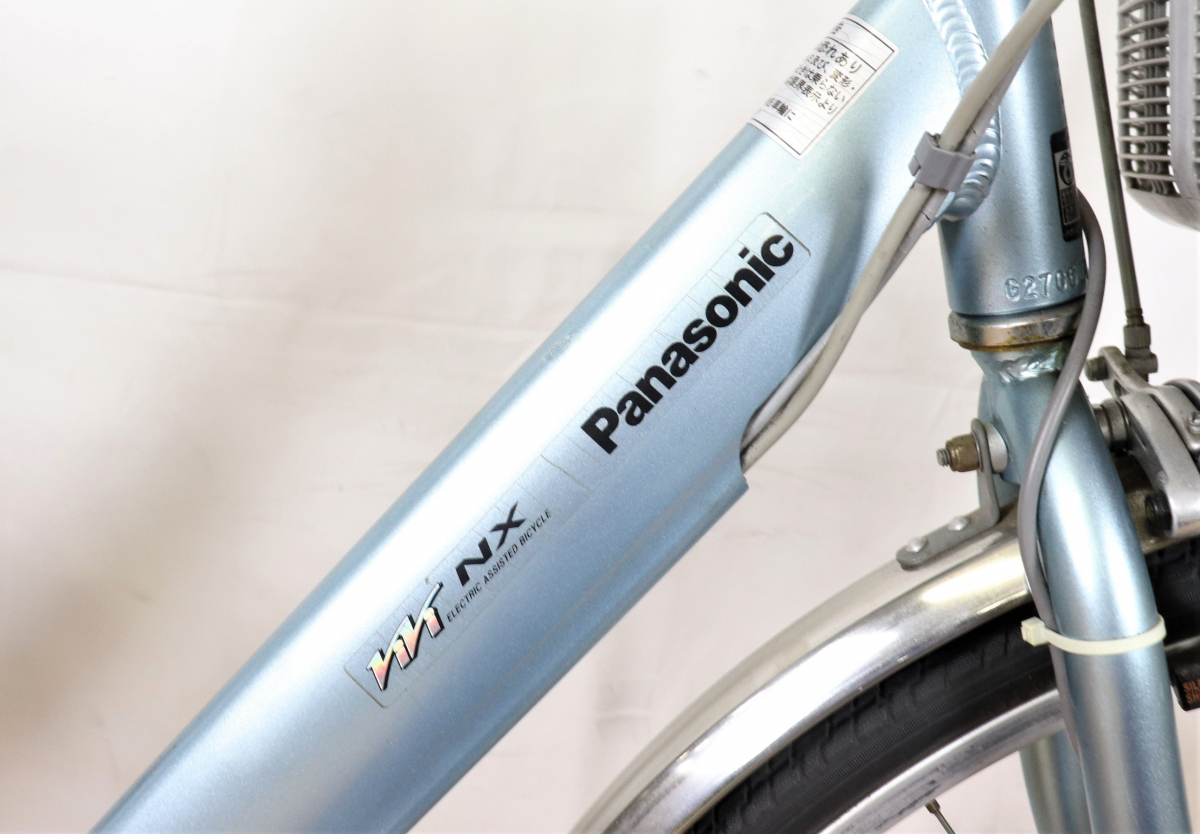 *[ shipping un- possible ][ operation OK]Panasonic ViVi Panasonic vi vi electric bike Li-ion Battery 3.1Ah 3 step shifting gears light blue tea li015JIMH78