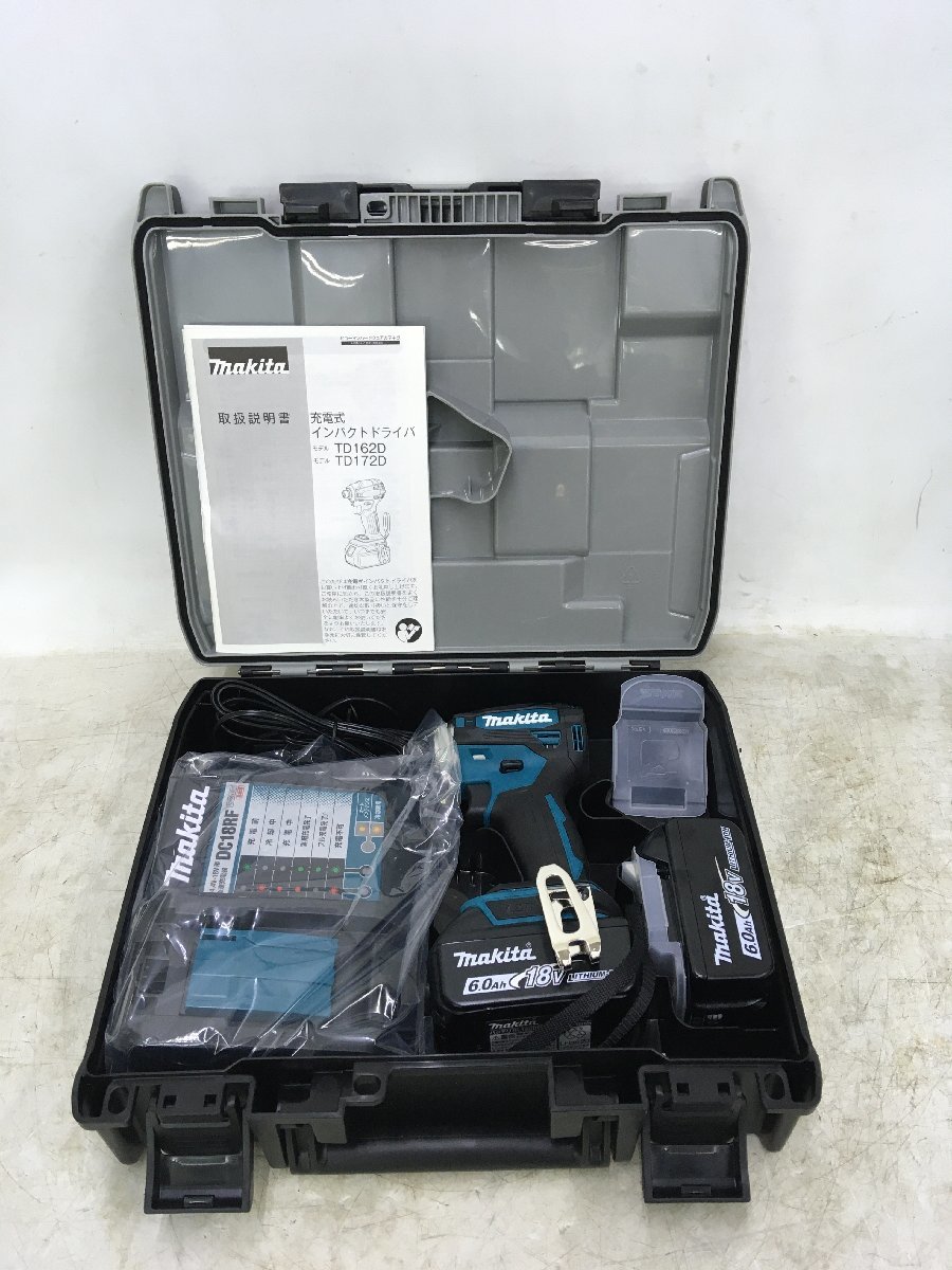 未使用品】makita マキタ 18V充電式インパクトドライバ 青 TD172DRGX