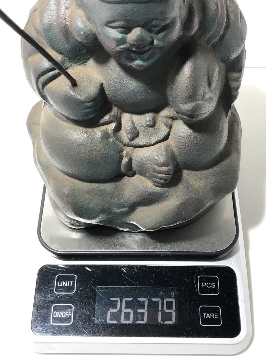縁起物 鋳鉄製 恵比寿様 大黒様 置物2体 1体2.5kg 五穀豊穣 出世開運 縁起物 鋳鉄製 恵比寿様 大黒様 置物2体 1体2.5kg 五穀豊穣 出世開運