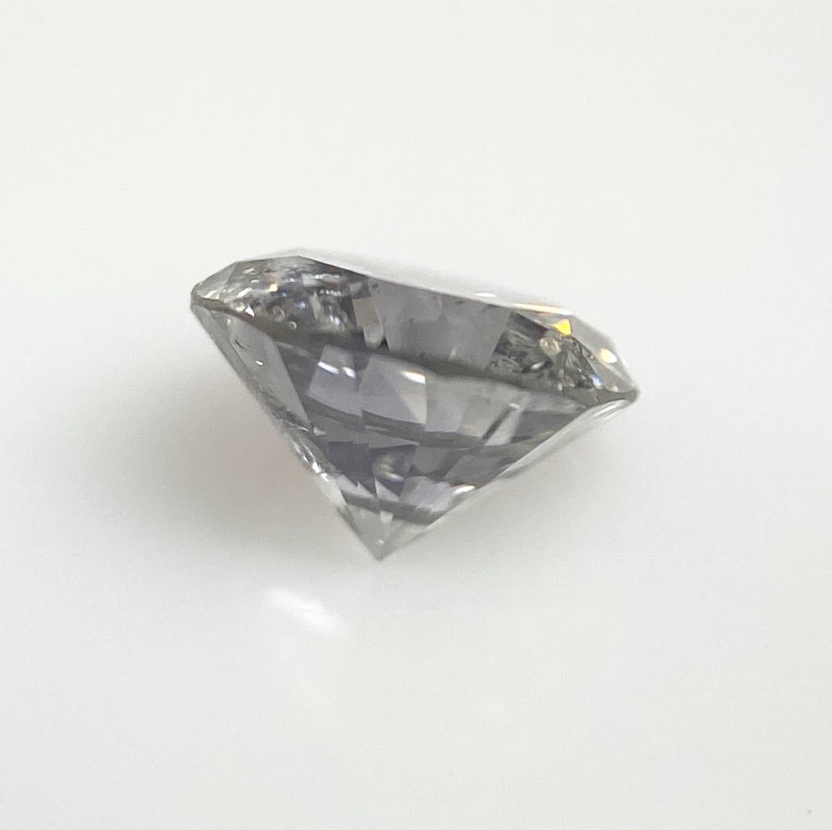 ０．６４１ct ＦＡＮＣＹ ＧＲＡＹ Ｉ２ ラウンド グレーダイヤモンド