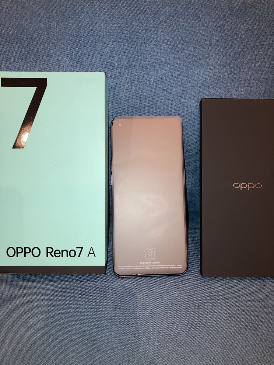 OPPO Reno7 A OPG04スターリーブラックUQ残債無し 一括購入 未使用品 android