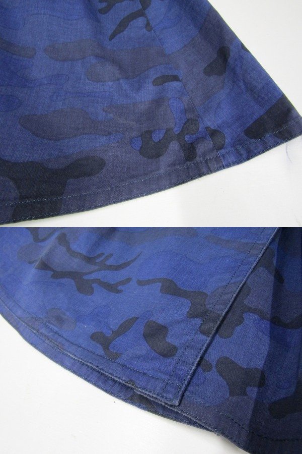 S2490: Italy made HYDROGEN Hydrogen skirt / blue /38 lady's camouflage skirt 