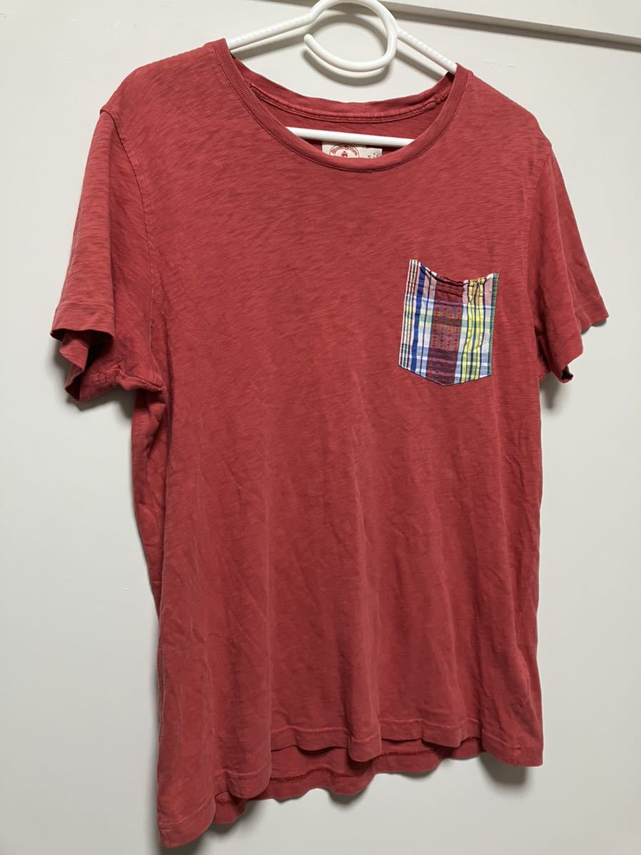 BROOKSBROTHERS ブルックスブラザーズ　Tシャツ　メンズ　半袖　M 赤　メンズシャツ_画像2