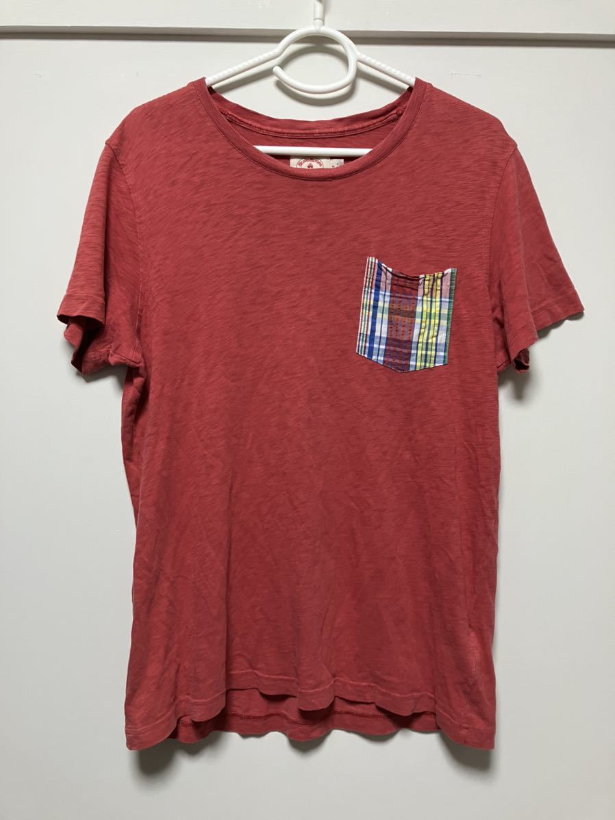 BROOKSBROTHERS ブルックスブラザーズ　Tシャツ　メンズ　半袖　M 赤　メンズシャツ_画像7