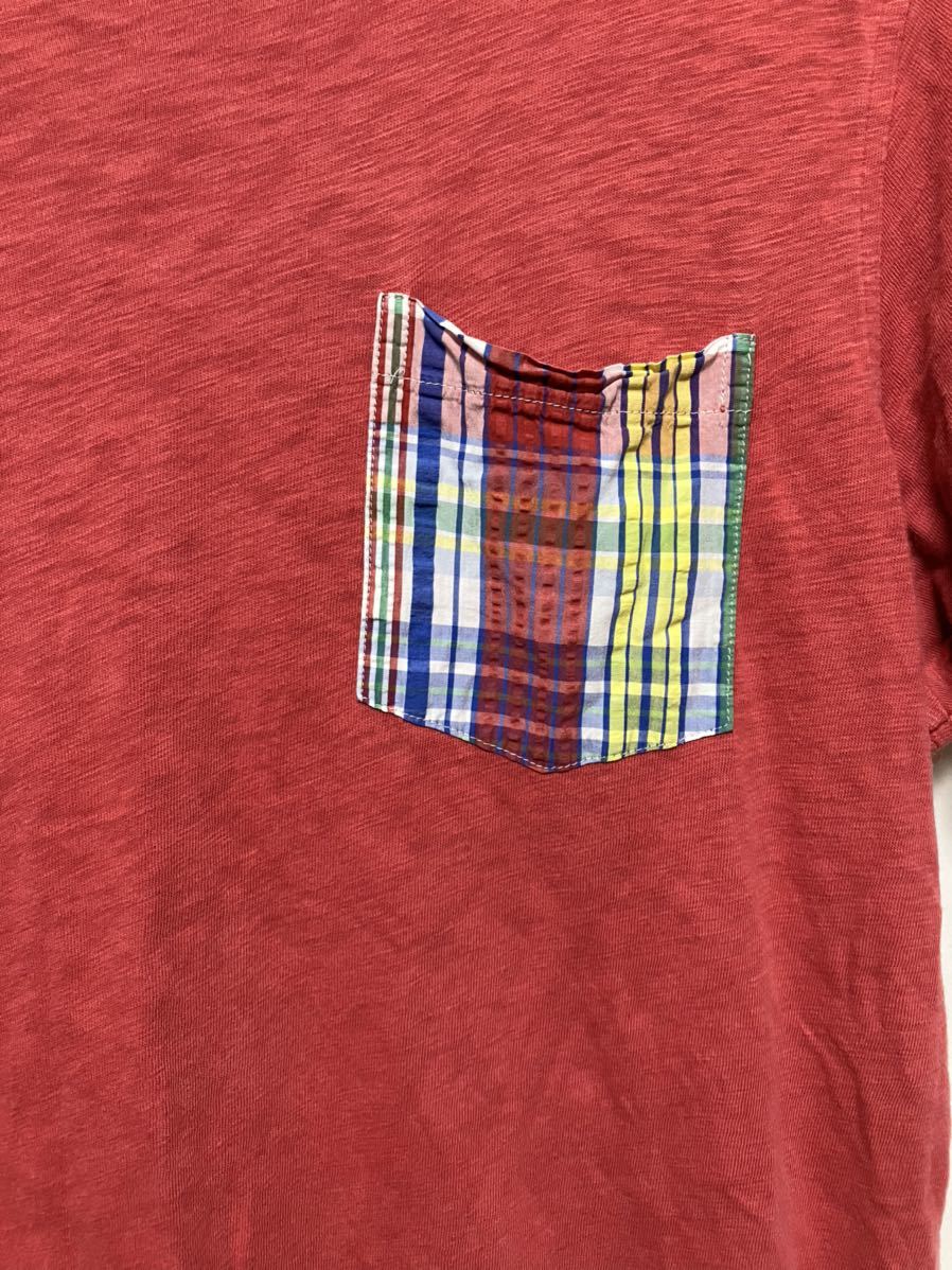 BROOKSBROTHERS ブルックスブラザーズ　Tシャツ　メンズ　半袖　M 赤　メンズシャツ_画像3