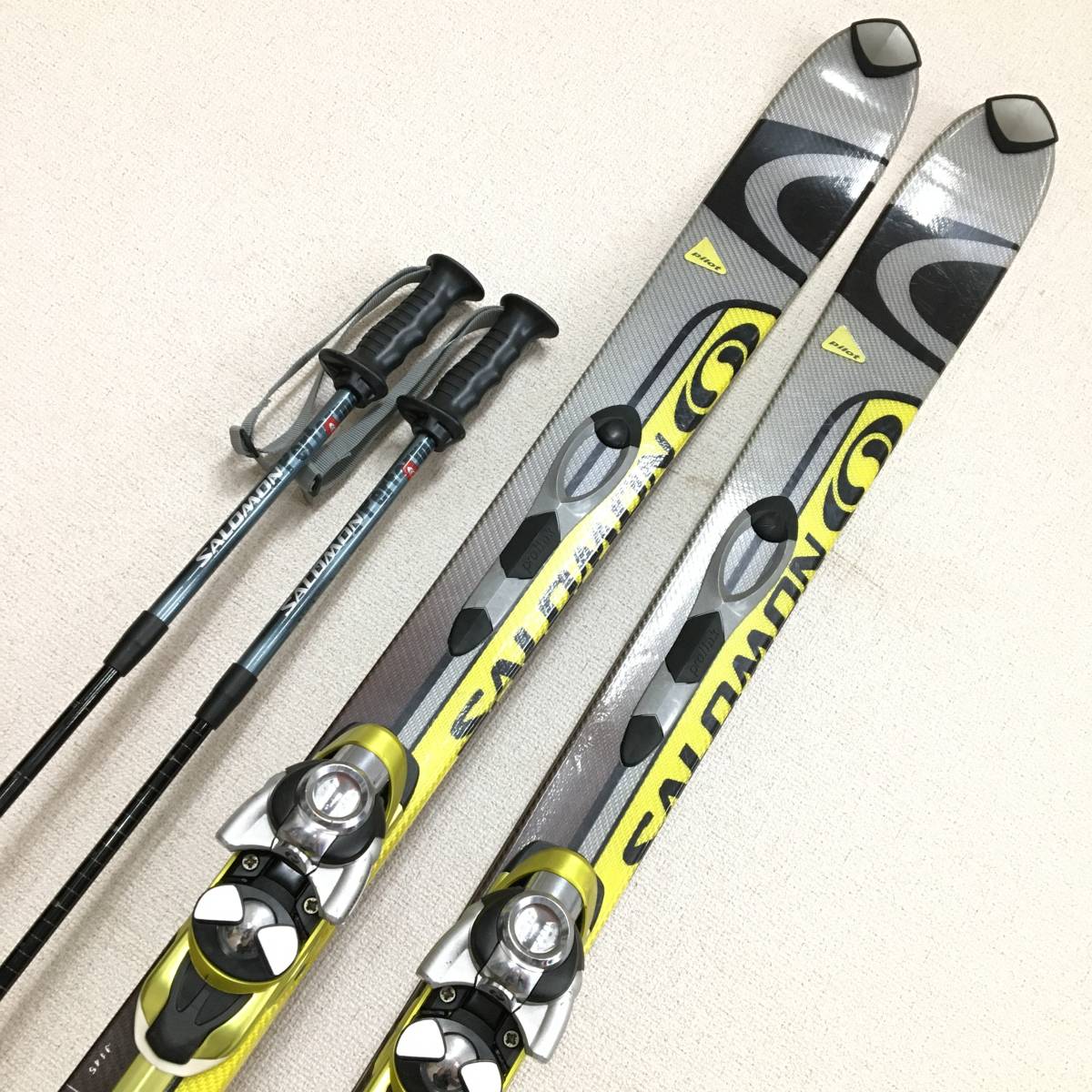 ヤフオク! - 1円 スタート スキー 3点セット 板/SALOMON V...