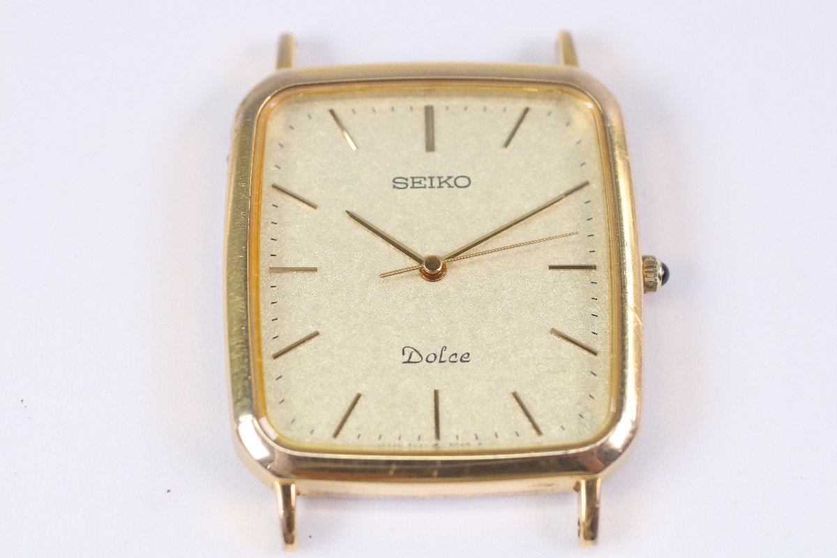 プチギフト SEIKO Dolce ドルチェ 8N41-5040 10KT メンズ 腕時計