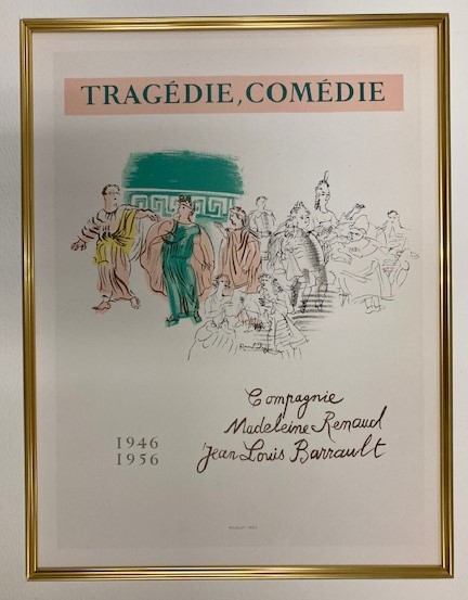 セール専門店 【特価】　≪　　ラウル 　デュフィ 　　≫　　リトグラフ【石版画】　　TRAGEDIE-COMEDIE　　1959年　　RAOUL　 DUFY