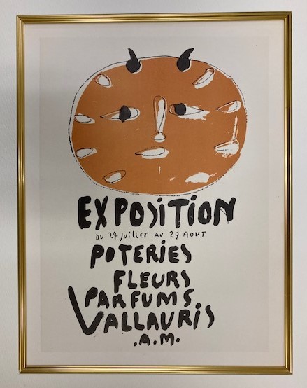 【特価】　≪　　パブロ・ピカソ　　≫　　リトグラフ【石版画】 　 EXPOSITION POTERIES FLEURS PARFUMS 　 1959年　　PABLO　PICASSO