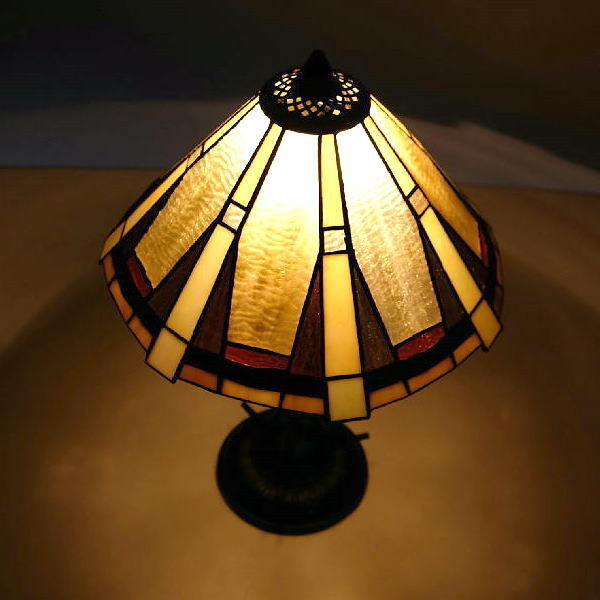 ステンドグラス ランプ 照明 ランプスタンド テーブルランプ アンティーク おしゃれ ベッドサイドランプ ステンドグラステーブルランプ D