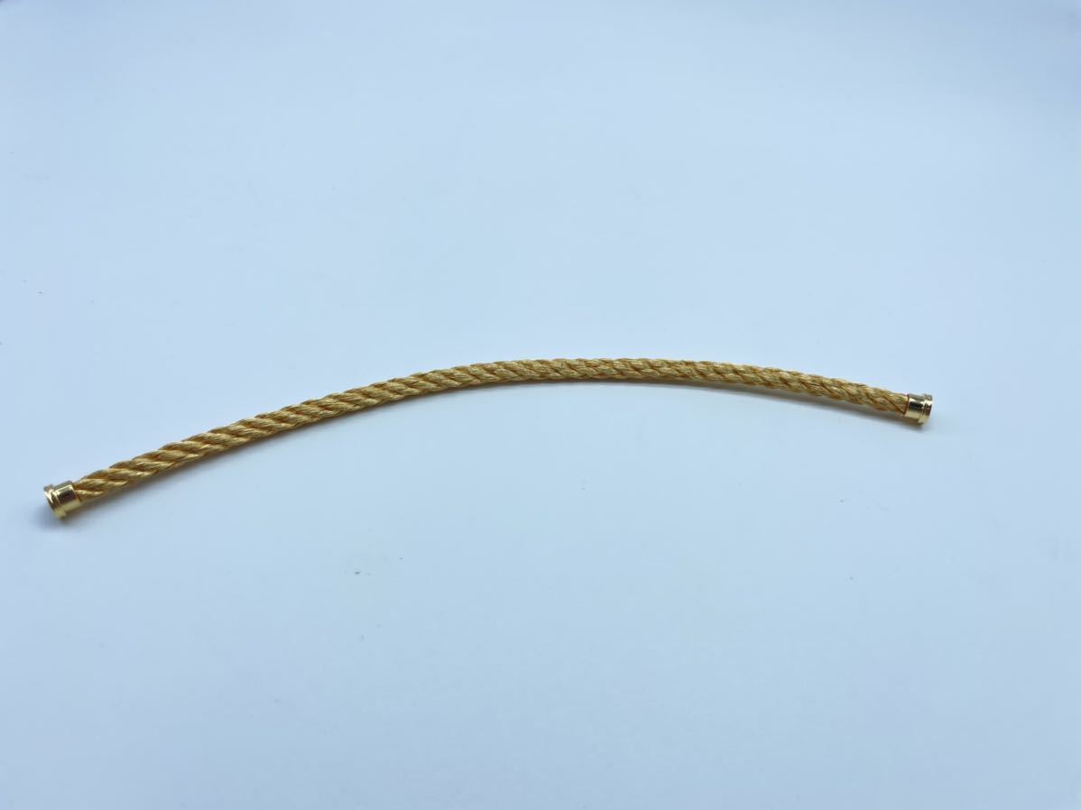 最も優遇 本物保障 フレッド フォース10LM イエローゴールド 交換用ケーブル サイズ18 K18YG ブレスレット イエローゴールド