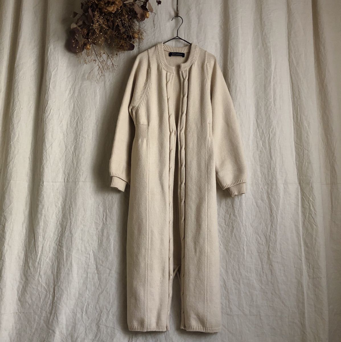 レア mina perhonen ミナペルホネン 2018AW schole ニット ロング