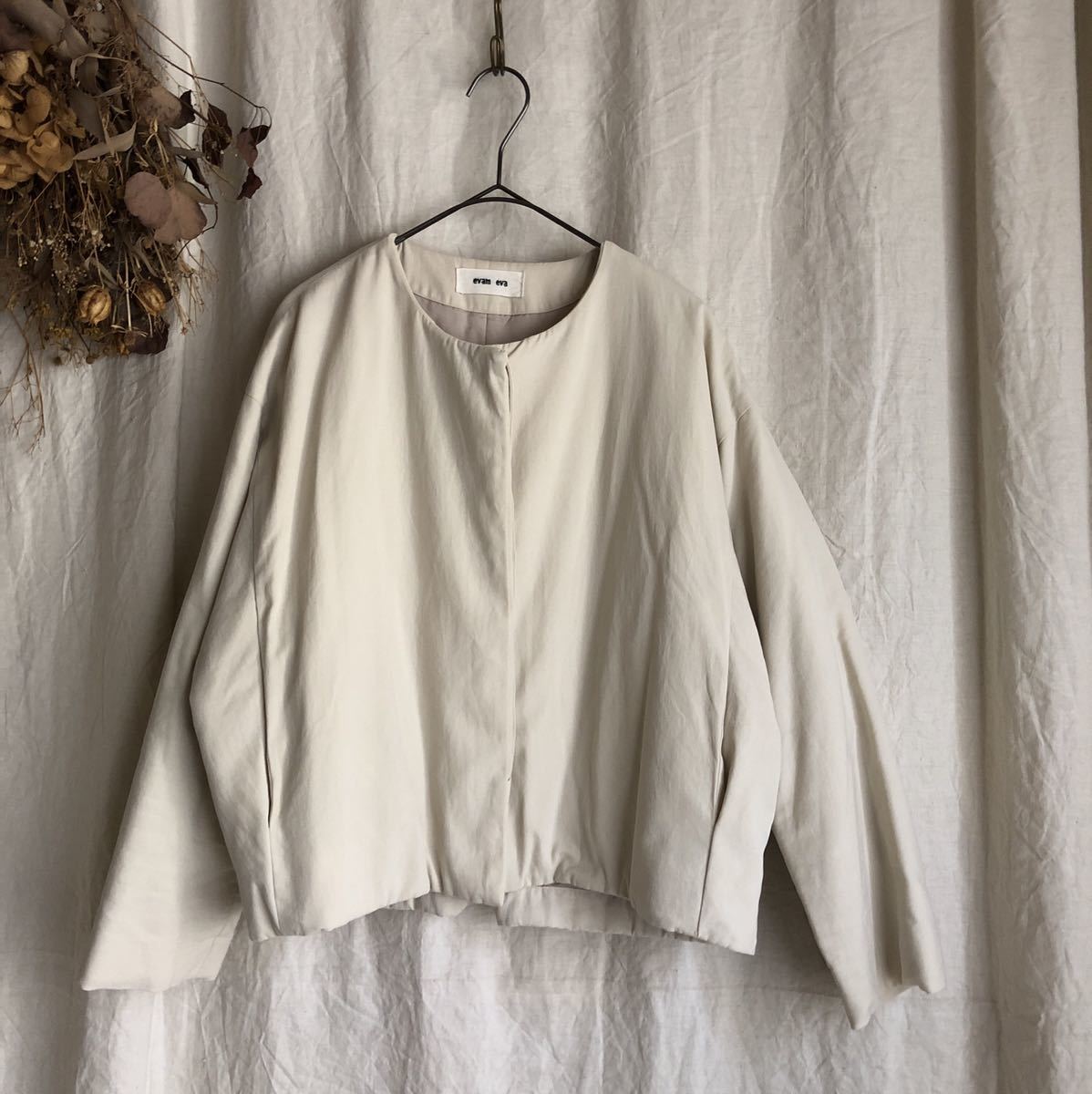 evam eva padding dolman short coat エヴァムエヴァ 中綿 ショート