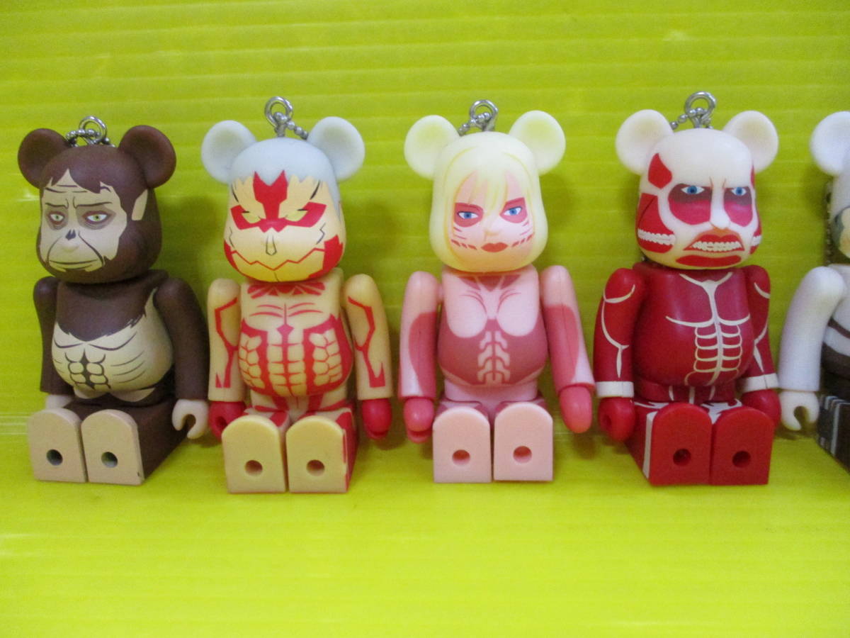 ☆・開封済み☆ BE@RBRICK ベアブリック 進撃の巨人 10体セット