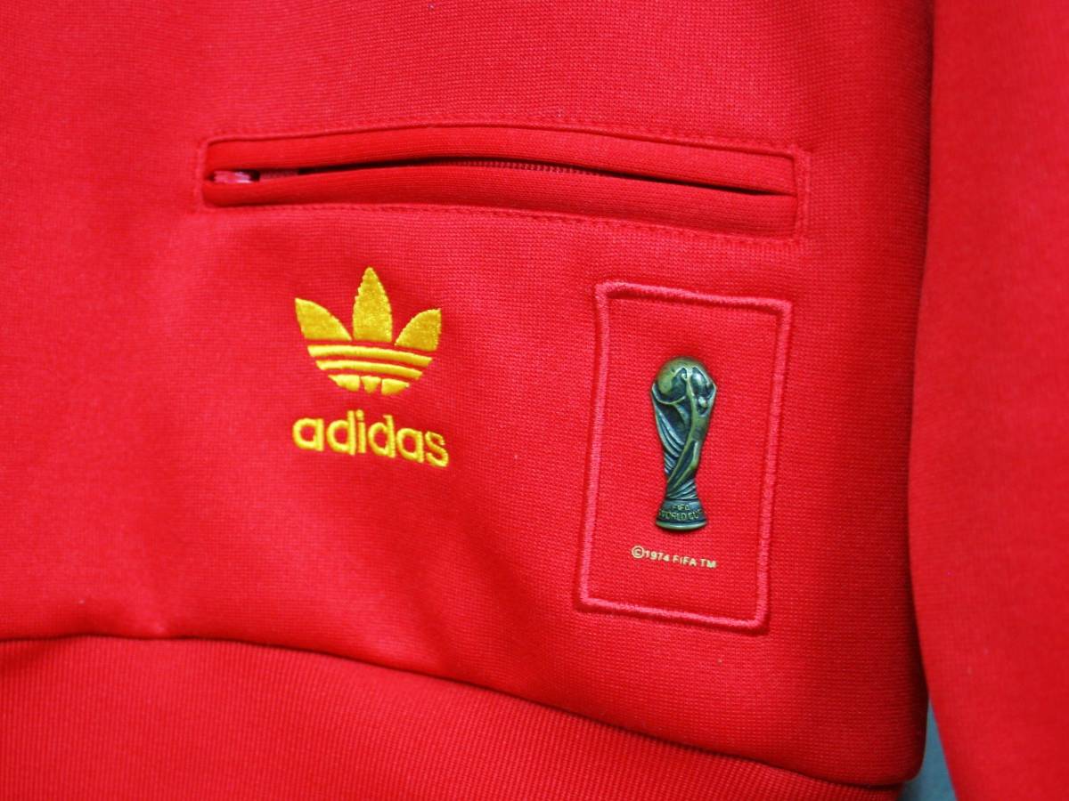 ◆adidas アディダス サッカー スペイン 代表 ジャージ トラックトップ クラシックモデル 2006 ドイツ ワールドカップ 記念 復刻 Y2K 古着_画像4