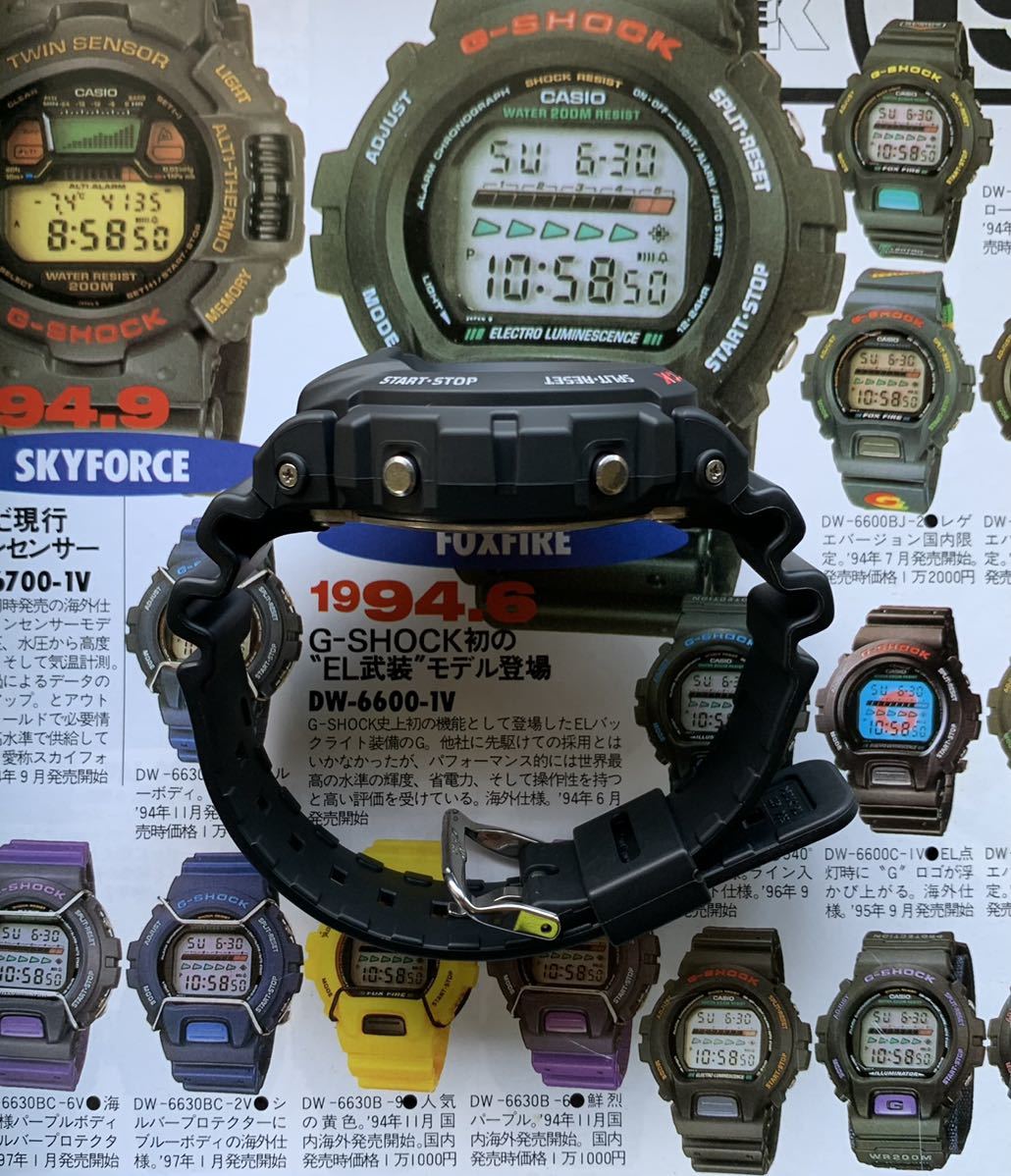 CASIO G-SHOCK DW-6600-1V ELECTRO LUMINESCENCE 24 TWENTY FOUR Jack