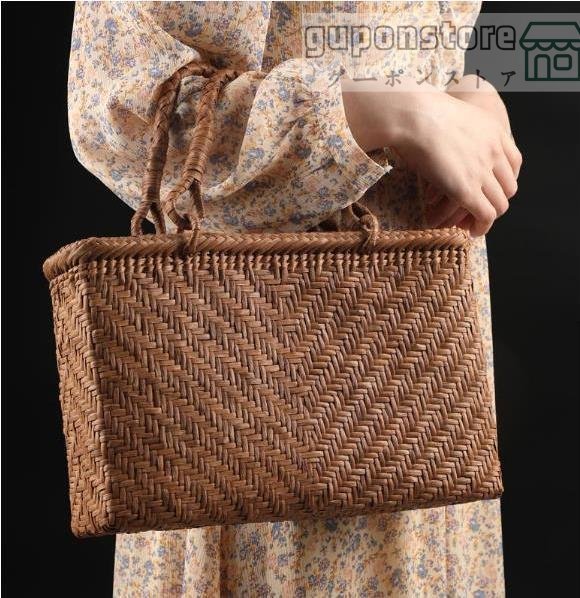  high quality mountain ... beautiful hand-knitted feeling of luxury . bag basket cane basket mountain .. basket bag limitation 